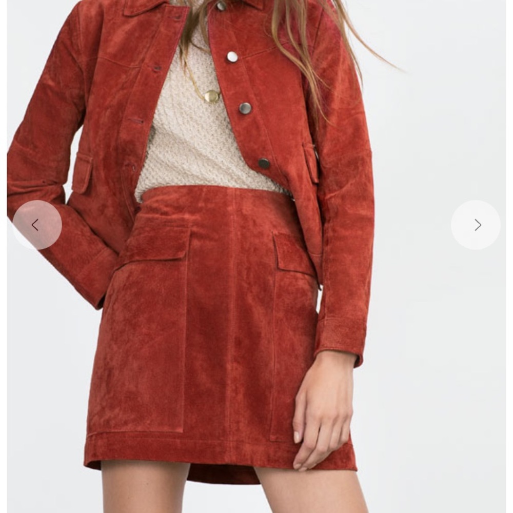 ***SOLD*** Zara Real Suede Mini Skirt